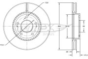 TX 71-35 Brzdový kotouč TOMEX Brakes