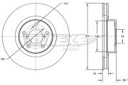 TX 71-51 Brzdový kotouč TOMEX Brakes