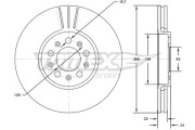 TX 72-04 Brzdový kotouč TOMEX Brakes