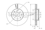 TX 72-15 Brzdový kotouč TOMEX Brakes