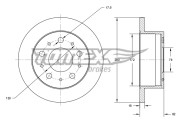 TX 72-35 Brzdový kotouč TOMEX Brakes