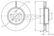 TX 72-53 Brzdový kotouč TOMEX Brakes