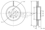 TX 72-56 Brzdový kotouč TOMEX Brakes