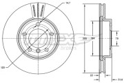 TX 72-85 Brzdový kotouč TOMEX Brakes