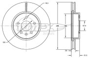 TX 72-88 Brzdový kotouč TOMEX Brakes