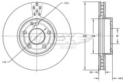 TX 72-91 Brzdový kotouč TOMEX Brakes