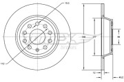 TX 72-92 Brzdový kotouč TOMEX Brakes