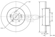 TX 73-05 Brzdový kotouč TOMEX Brakes