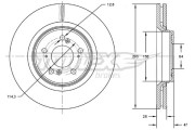 TX 73-07 Brzdový kotouč TOMEX Brakes