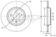 TX 73-08 Brzdový kotouč TOMEX Brakes