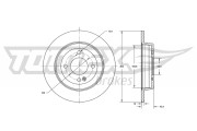 TX 73-35 Brzdový kotouč TOMEX Brakes