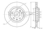 TX 73-45 Brzdový kotouč TOMEX Brakes