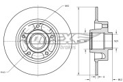 TX 73-551 Brzdový kotouč TOMEX Brakes