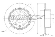 TX 73-66 Brzdový kotouč TOMEX Brakes