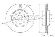 TX 73-73 Brzdový kotouč TOMEX Brakes