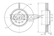 TX 73-79 Brzdový kotouč TOMEX Brakes