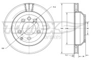 TX 74-16 Brzdový kotouč TOMEX Brakes