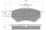 TX 10-11 Brzdové destičky TOMEX Brakes