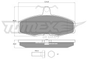 TX 10-272 Brzdové destičky TOMEX Brakes