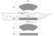 TX 10-282 Brzdové destičky TOMEX Brakes