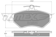 TX 10-63 Brzdové destičky TOMEX Brakes