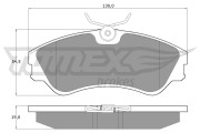 TX 10-65 TOMEX Brakes sada brzdových platničiek kotúčovej brzdy TX 10-65 TOMEX Brakes