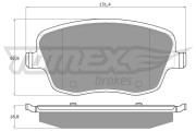 TX 13-59 TOMEX Brakes sada brzdových platničiek kotúčovej brzdy TX 13-59 TOMEX Brakes
