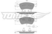 TX 15-10 TOMEX Brakes sada brzdových platničiek kotúčovej brzdy TX 15-10 TOMEX Brakes