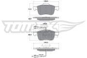 TX 15-25 TOMEX Brakes sada brzdových platničiek kotúčovej brzdy TX 15-25 TOMEX Brakes