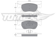 TX 17-86 Sada brzdových destiček, kotoučová brzda TOMEX Brakes