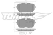 TX 18-65 Sada brzdových destiček, kotoučová brzda TOMEX Brakes