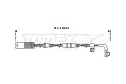 TX 30-49 TOMEX Brakes výstrażný kontakt opotrebenia brzdového oblożenia TX 30-49 TOMEX Brakes