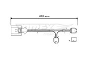 TX 30-51 Vystrazny kontakt, opotrebeni oblozeni TOMEX Brakes