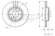 TX 70-10 Brzdový kotouč TOMEX Brakes