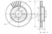 TX 70-43 Brzdový kotouč TOMEX Brakes