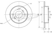 TX 70-77 TOMEX Brakes brzdový kotúč TX 70-77 TOMEX Brakes