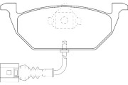 2134835 Sada brzdových destiček, kotoučová brzda Omnicraft