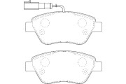 2134886 Sada brzdových destiček, kotoučová brzda Omnicraft