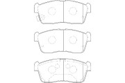 2134950 Sada brzdových destiček, kotoučová brzda Omnicraft