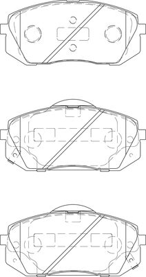 2134976 Sada brzdových destiček, kotoučová brzda Omnicraft