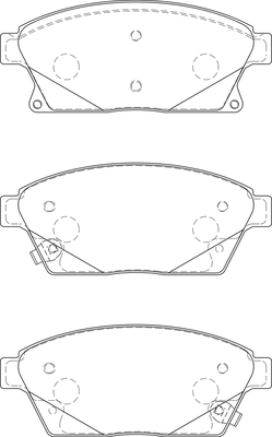 2134994 Sada brzdových destiček, kotoučová brzda Omnicraft