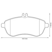 2135132 Sada brzdových destiček, kotoučová brzda Omnicraft