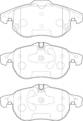 2135196 Sada brzdových destiček, kotoučová brzda Omnicraft