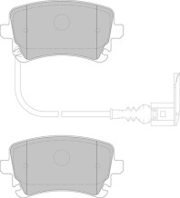 2135608 Sada brzdových destiček, kotoučová brzda Omnicraft