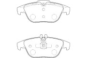 2135674 Sada brzdových destiček, kotoučová brzda Omnicraft