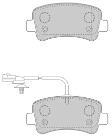 2143239 Sada brzdových destiček, kotoučová brzda Omnicraft