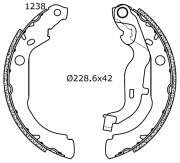 2255887 Sada brzdových čelistí Omnicraft