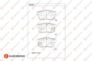 1681207180 Sada brzdových destiček, kotoučová brzda EUROREPAR