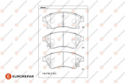 1681216280 Sada brzdových destiček, kotoučová brzda EUROREPAR