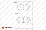 1681266080 Sada brzdových destiček, kotoučová brzda EUROREPAR